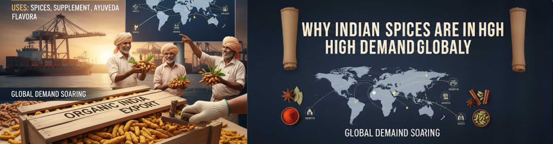 Organic Turmeric Finger Export from India